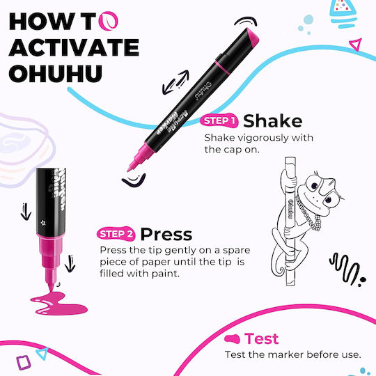 Ohuhu Kakaako Drawing Markers with Double Tip Set 30 Colours