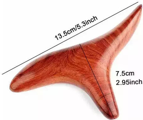 Ξύλινο Εργαλείο Ρεφλεξολογίας Point Massage Triangle Gua Sha