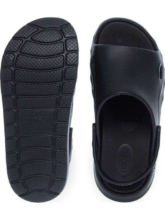 Herrensandalen in Schwarz Farbe