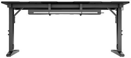 Геймърско Бюро Holm Дървено Черно С LED 160x70x75см