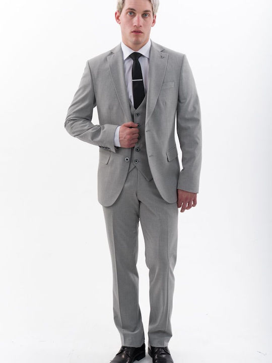 Herrenanzug mit Weste Gray