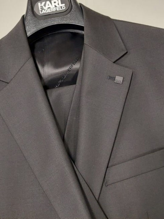 Мъжки Костюм С гиле Black
