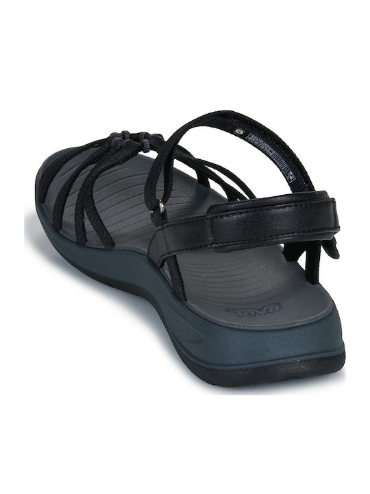 Women's Sporty Black Sandals