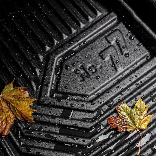 Frogum Set of Front and Rear Mats 4pcs Tray Type for Renault Laguna 2001-2007 Black