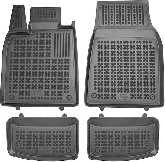 Rezaw Plast Set of Front and Rear Mats 4pcs for Audi e-tron 2021+ Black