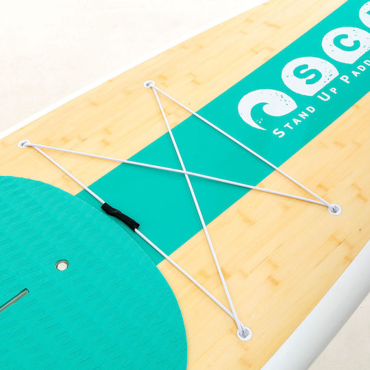 SCK Bamboo Silica 10'6'' Bamboo SUP Board with Length 3.2m Green