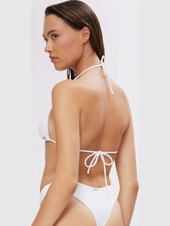 Triangle Bikini Top White