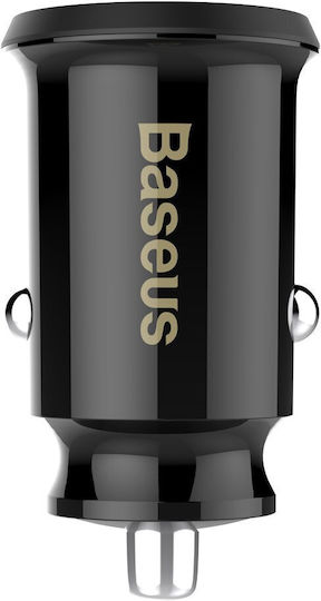 Baseus Auto-Ladegerät 10W 3.1A mit Anschlüssen: 2xUSB Schwarz Farbe