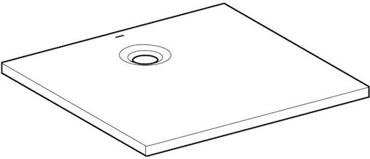 Geberit Acrylic Shower White 100x100cm