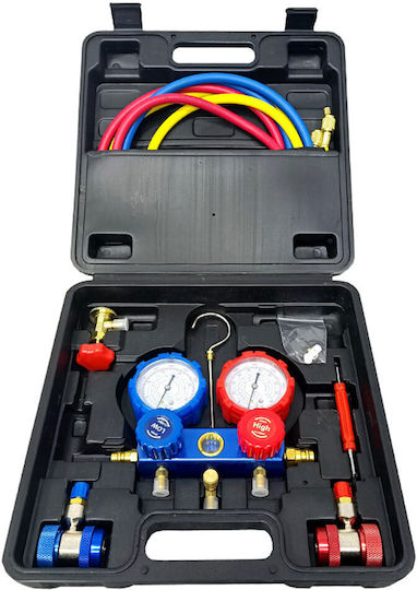 Aluminum Manifold Gauge Set with Flow Indicator for Freon Hl18668-189