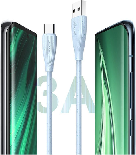 Usams Series USB 2.0 Cable USB-C male - USB-A 18W Πράσινο 1m SJ714USB02
