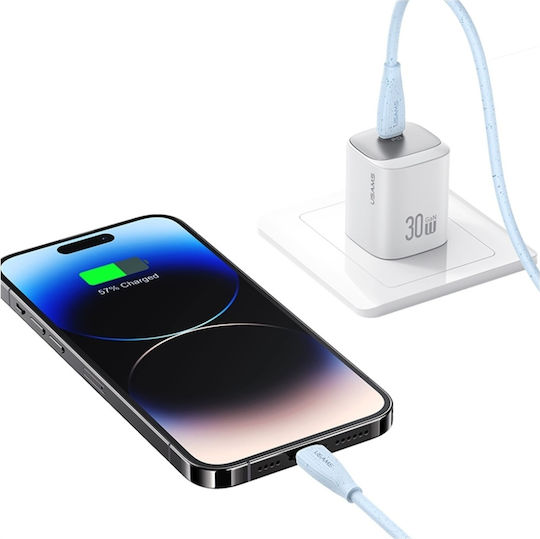 Usams Series Regular la Cablu Lightning 30W Verde 1m (SJ717USB02)