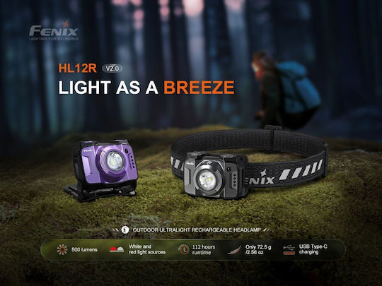 Fenix Hl12r V2.0 Led Headlamp Purple