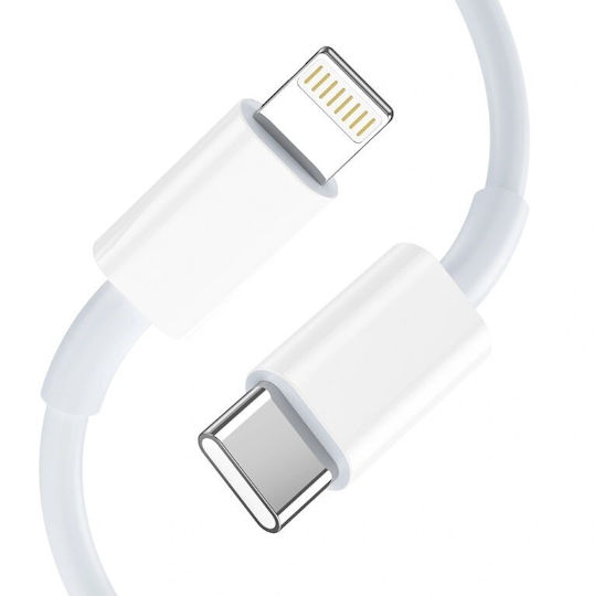 Tech-Protect Charger with USB-C Port and Cable USB-C - Lightning 20W Whites (NC20W)
