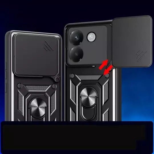 Tech-Protect Camshield Pro Back Cover Silicon / Plastic Negru (Redmi Note 14 4G)