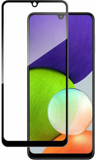0.2mm Full Face Tempered Glass Μαύρο (Galaxy A22 4G)