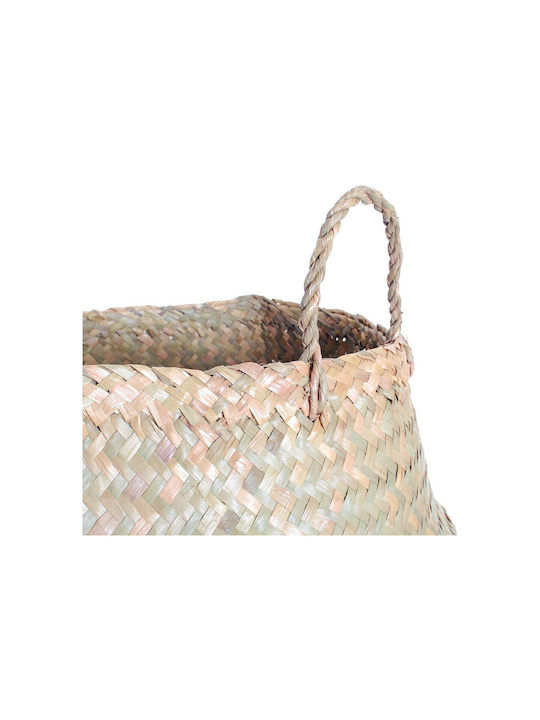 Atmosphera Decorative Wicker Basket with Handles Brown 43.5x43.5x29cm