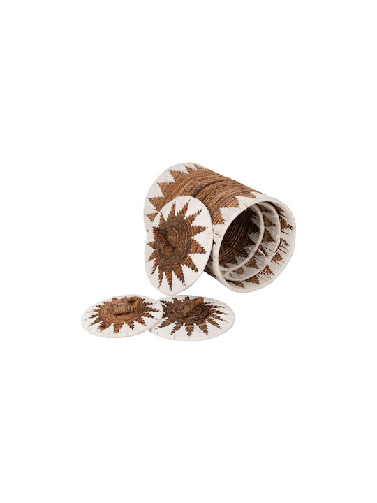 HomeMarkt Комплект декоративни кошници с капак и дръжки Brown 33x33бр 3бр