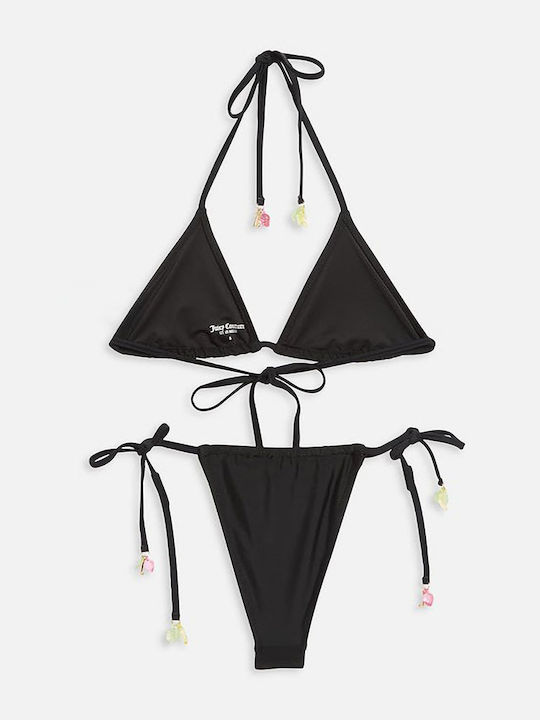 Bikini Set Triangle & Brazil Black