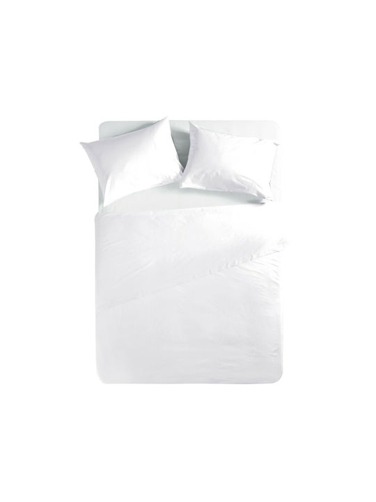 Nef-Nef Homeware Sheet Semi Double with Elastic 120x200+30cm. 200 White