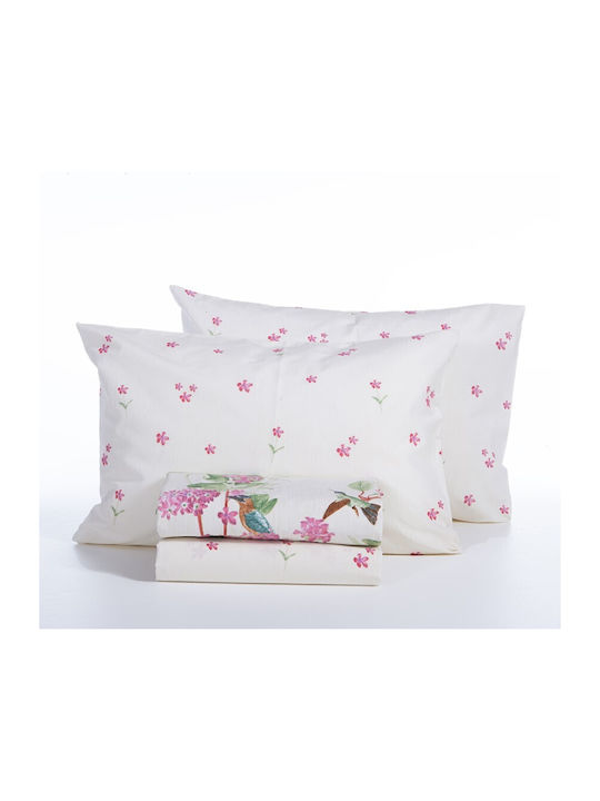 Nef-Nef Homeware Сет Чаршафи с Ластик 160x200+35см. Dream on Ecru 4бр