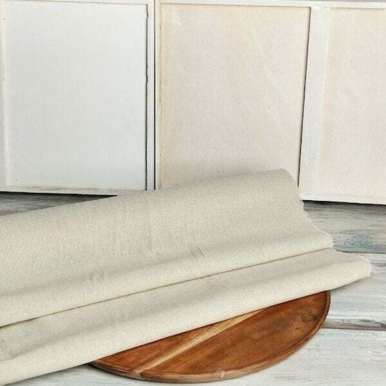 ED Collection Ύφασμα Διακόσμησης Βαμβακερό 50x500εκ. Φυσικό