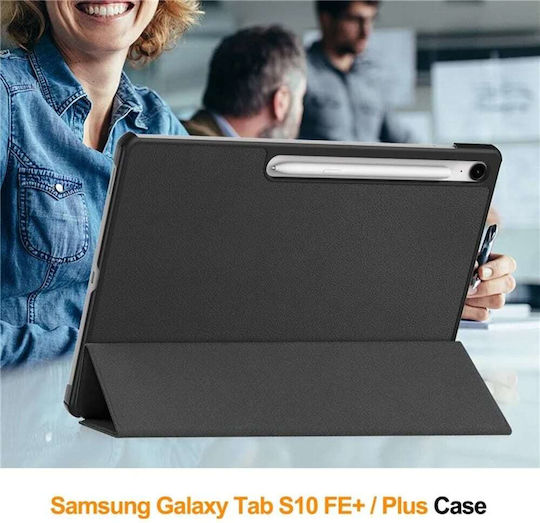 Techsuit Foldpro Flip Cover Μαύρη (Samsung Galaxy Tab S10 FE Plus)