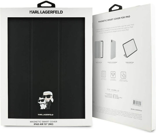Karl Lagerfeld Karl & Choupette Flip Cover Μαύρη (iPad Air 13" 2024)