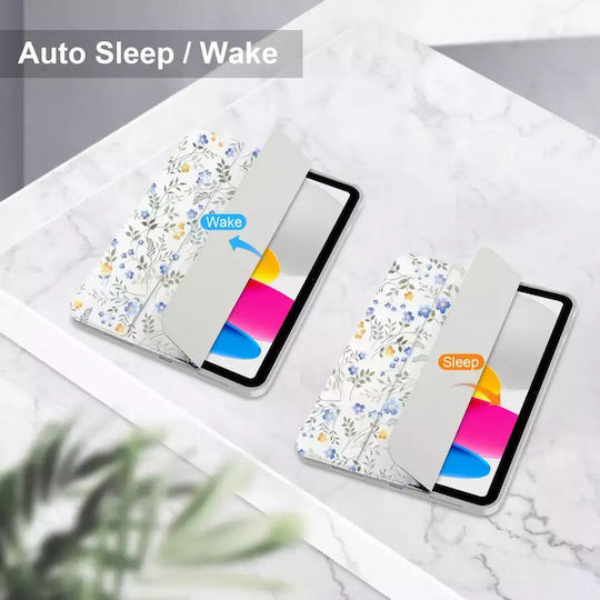 Tech-Protect SC PEN Flip Cover Spring Flowers (iPad 10.9” (2022), iPad 11” (2025))