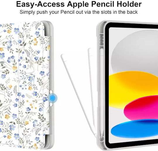 Tech-Protect SC PEN Flip Cover Spring Flowers (iPad 10.9” (2022), iPad 11” (2025))