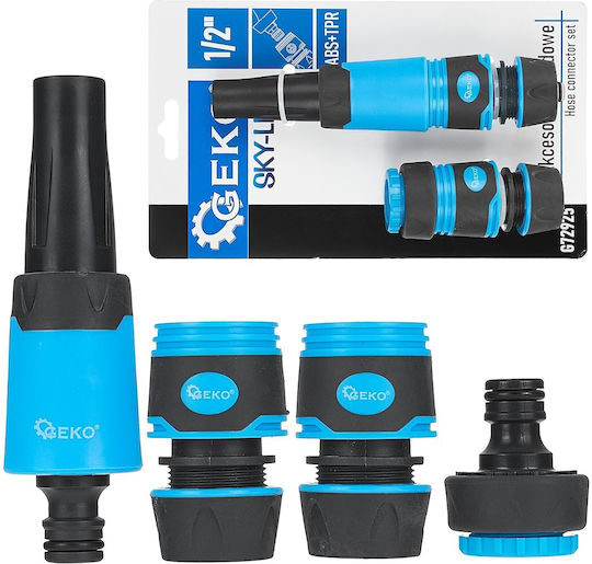 Sky-line Hose Connector Set 1/2" 4 Pieces Geko G72925