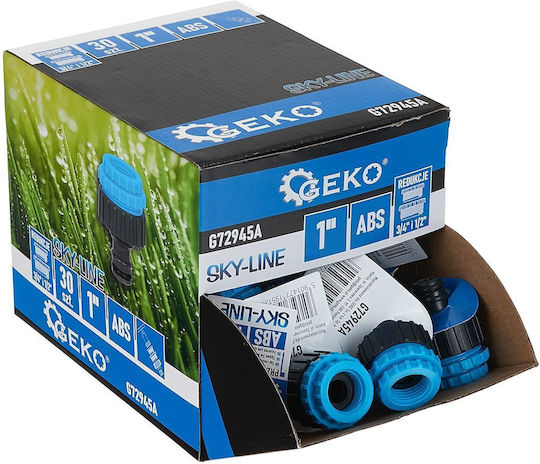 Sky-line 1" Faucet Connector Set Reductions To 3/4" 1/2" 30 Pieces Geko G72945a