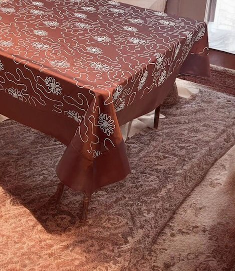 Linea Home Τραπεζομάντηλο Puzzle Ζακάρ 180x220εκ.