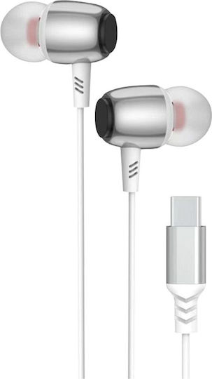Blue Star M09c Безжични Стерео с жак USB-C Бял