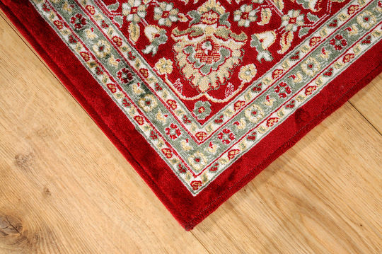 Tzikas Carpets Joy Teppich Rechteckig Synthetisch,Polyester/Cotton/Leather Rot