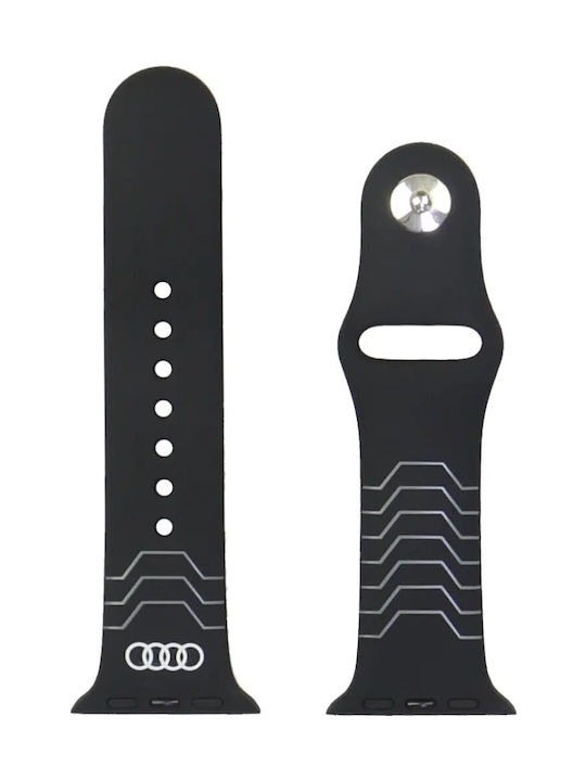 Audi Λουράκι Σιλικόνης Μαύρο (Apple Watch 40/41/42 mm)