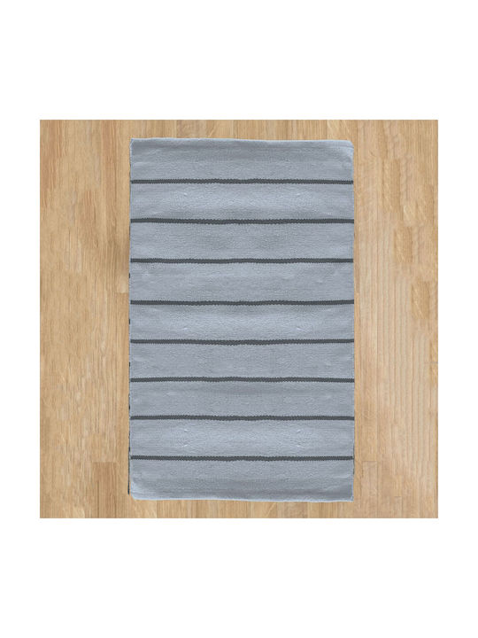 Palamaiki Pin Χαλί Ορθογώνιο Βαμβακερό Grey 60x120cm