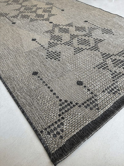 Eurofil Magic Χαλί Ορθογώνιο Καλοκαιρινό Ψάθινο Grey 133x190cm