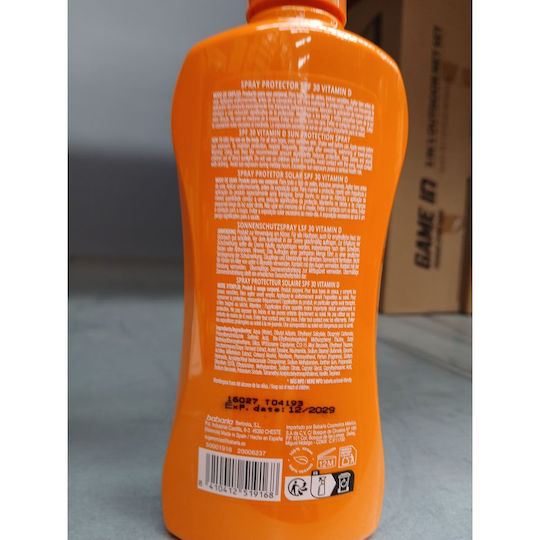 Babaria Vitamin D Cremă Cu Protecție Solară Pentru Corp SPF30 În Spray 200ml