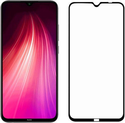 Full Face Tempered Glass Μαύρο (Redmi Note 8T)