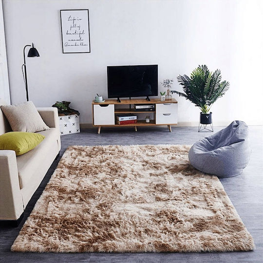 Strado Χαλί Ορθογώνιο Shaggy Beige 200x260cm
