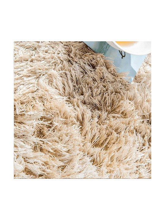 Strado Covor Rectangular Shaggy Bej