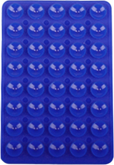 OEM Saugnapf Selfie Silikon Klebehalter Rechteckige Form – Blau