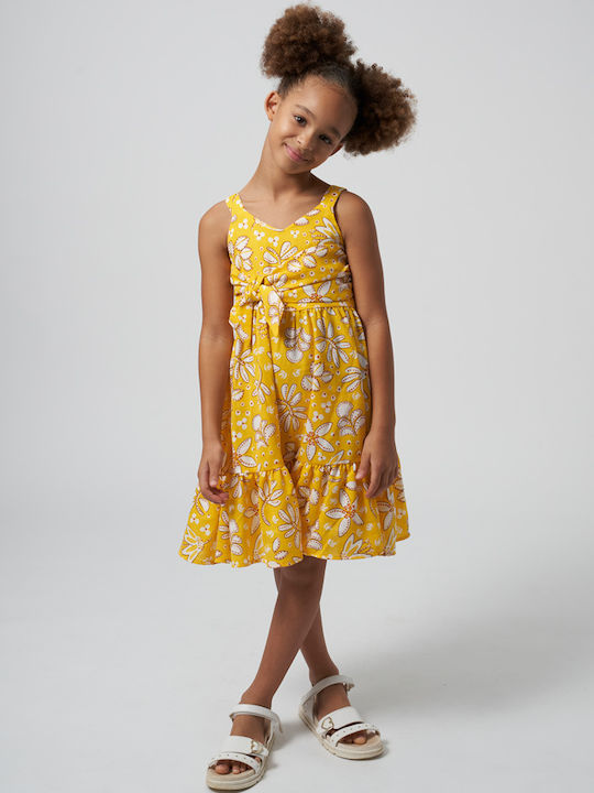 Kinderkleid Ärmellos Fuchsie