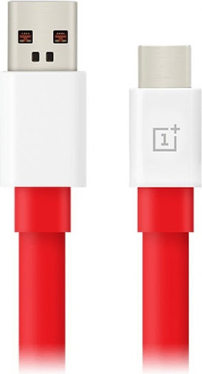 OnePlus USB 2.0 Кабел USB-C Мъжки - USB-A 100W Червен 1.5m e3730