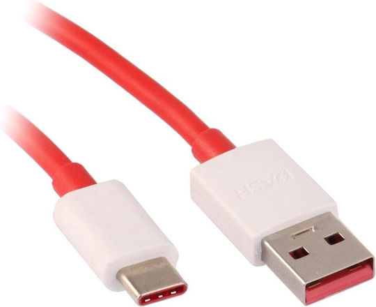 OnePlus USB 2.0 Кабел USB-C Мъжки - USB-A 100W Червен 1.5m e3730