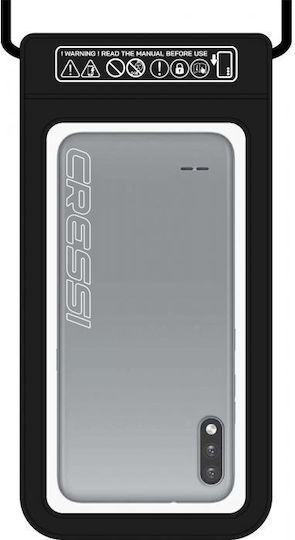 CressiSub Jimmy Waterproof Phone Case Αδιάβροχη Θήκη έως 7" Μαύρο NW200150
