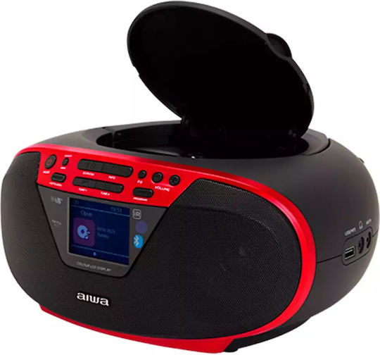 Aiwa Φορητό Ηχοσύστημα με USB / Bluetooth Κόκκινο