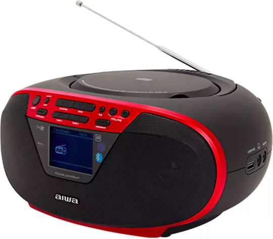 Aiwa Φορητό Ηχοσύστημα με USB / Bluetooth Κόκκινο