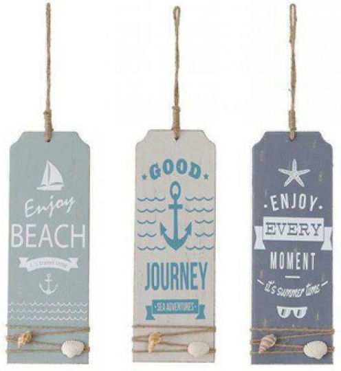 Synchronia Κρεμαστό 32969-095 Nautical, Enjoy Beach 8x1x22cm